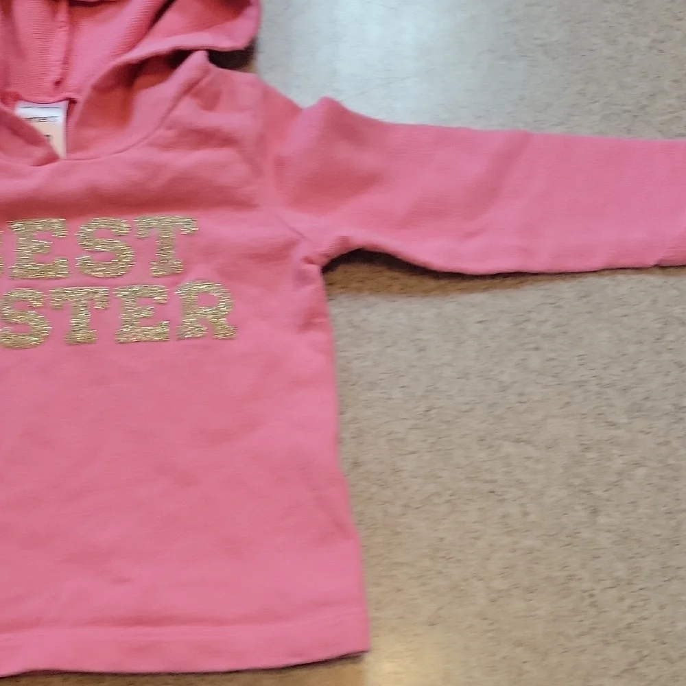 Carter's Pink 'Best Sister' Hoodie Size 9 Months